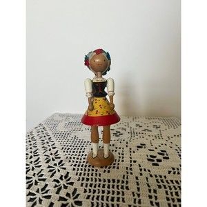 Vintage Handmade Polish Wood Doll